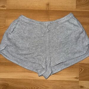 Brandy Melville Gray Waffle Knit Shorts